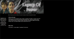 Desktop Screenshot of legacyofpower.usagi-carter.org
